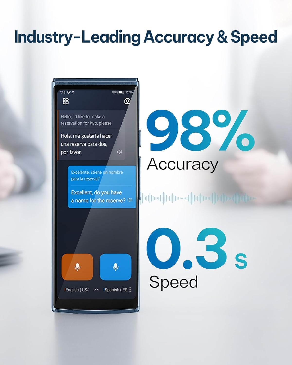 Amazon.com : iFLYTEK AI Language Translator Device, Real-Time Two
